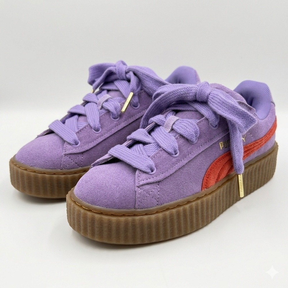 Puma Fenty Creeper Phatty Women 6.5 Purple Rihanna Suede Platform 399332-03 *NEW